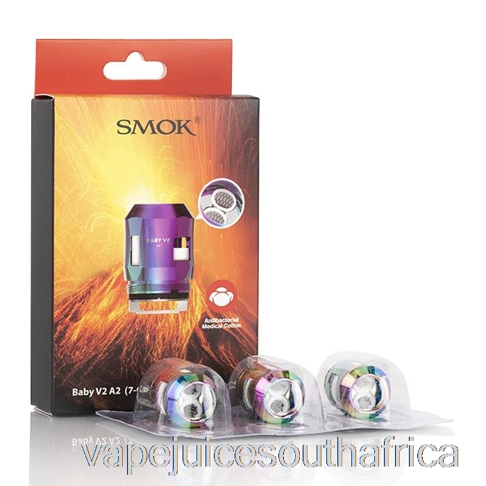 Vape Juice South Africa Smok Tfv8 Baby V2 Replacement Coils 0.2Ohm Baby V2 A2 Dual Coils (Rainbow)